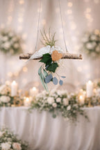 Suspension végétale bohème  Décoration de mariage naturelle et poétique