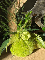 Décoration murale maison végétale stabilisée  Oiseaux cœur ajouré  Bois naturel  Déco murale nature & amour