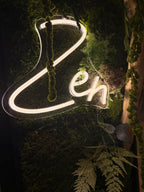 Grand cadre végétal mural lumineux « zen » Caisse américaine  Œuvre végétale verticale 100 cm  Décoration murale nature chic