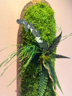 Duo de Cadres Végétaux Stabilisés sur Écorce Naturelle  36 x 14 cm  décoration murale naturelle